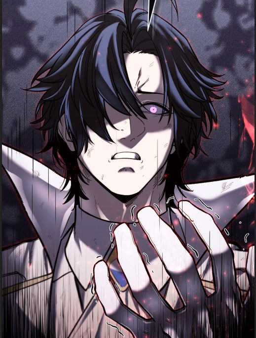 Webtoon panel · the void awakens